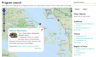 Screenshot of Eco Learning Hive
